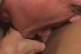 Hot Asian teen fucked by older white couple