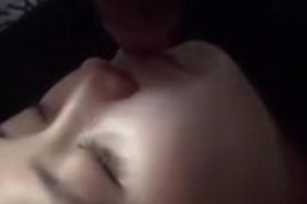 touching mouth on train
