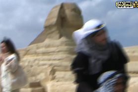 Blowjob near the pyramids VS