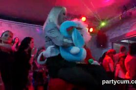 Hot nymphos get completely wild and nude at hardcore party