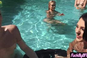 Wild college teens got fucked at a last summer party