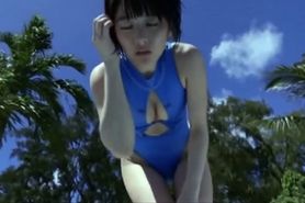 Beautiful Asian Blue Swimsuit REALISE [ Softcore ]