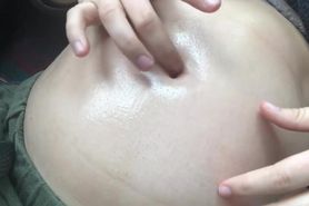 Belly Button Play with Oil