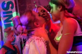 DRUNKSEXORGY - Bi club chicks lick pussies and suck cocks