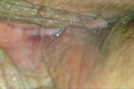 Horny wet MILF muff - closeup