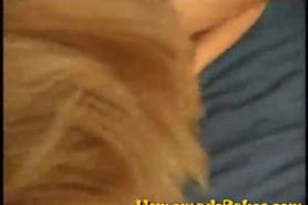 homemade french blond gives a blowjob
