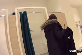 Adorable czech girl gets seduced in the shopping centre and pounded in pov