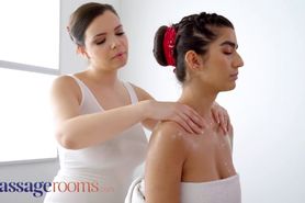 Massage Rooms Big tits Sofia Lee and cute Asian Aaeysha romantic lesbians