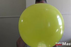 Blowing up, bursting, popping, sitting on and wanking on balloons preview