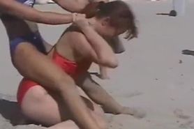 Beach wrestling