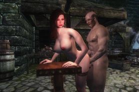 Skyrim : Sex on table from behind
