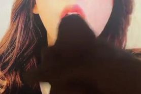 BLACKPINK Jisoo's mouth wide open for my cum