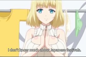Busty mature masturbates and ends up fucking outdoors  Anime hentai