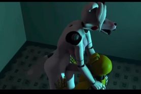 FNAF SFM Futa Mangle FUCKS the Hell out of Toy Chica