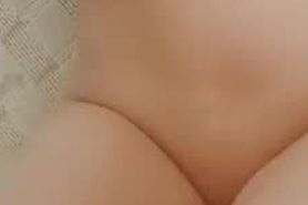 Red panties mastrubate fingers in pink shaved pussy