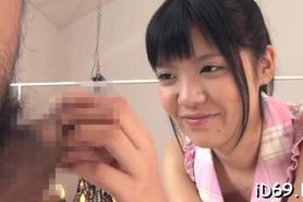 Shameless  maiden kana aono craves for rod and gets it