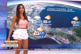 Susy Almeida culona dando el clima en minifalda blanca HD