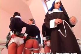 A Nun and 3 School Girls