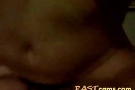 Extremely hot Asian sucking and fucking white cock