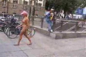 Danis nude walk in crowded streets