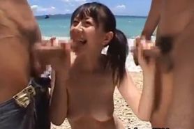 Ai Takeuchi beachfront gangbang part1 - video 5