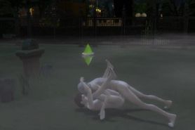 Daddy's Little Vampire Cemetery Creampie (animated sims)