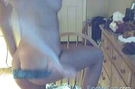 Tight webcam blonde exposes titties and bald slit - video 3