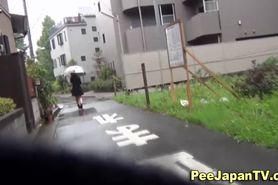 Asian hos caught pissing - video 1