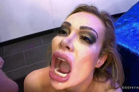 Facial cums in mouth and cumshots on chessie kay