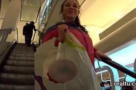 Stunning czech kitten gets seduced in the mall and plowed in pov