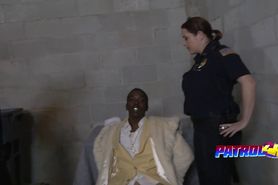 Sexy cops banged by black dude