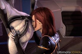 Hentai Mass Effect futanari porn lesson and compilation