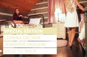 Leanna Decker & Jennifer Vaughn - back to back