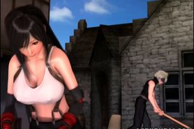 3D Girl pissing and having sex
