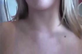 Blonde Babe Gives a Show