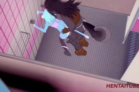 Furry Hentai - Dog Fucks Cat in Shower room