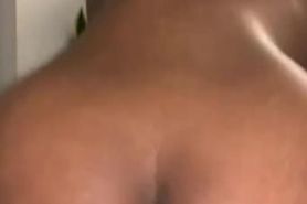 Sexy Ebony fucks with butt plug