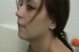 Spying Naked Busty Teen In The Bathtub