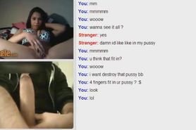 Gorgeous Omegle Girl Cums