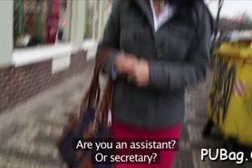 Amazing sex with a public agent - video 4