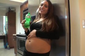 Pregnant Bloated Belly