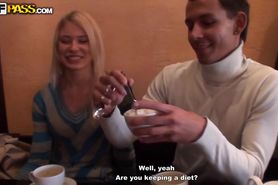 WTF Pass - Blonde girl sex adventure in a cafe