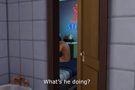 Sims 4 INTERACTIVE- Jay interactive pt1 Teen spying on step brother jerking