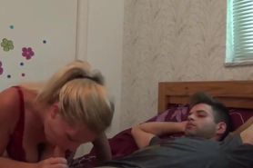 Naughty mature stepmom gets rough fucked by perverted stepson