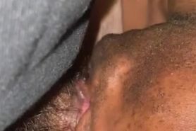 Black homeless guy sucking my little cock