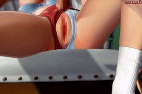 Teen animated with panties sucking - video 2