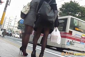 candid asian pantyhose - video 1