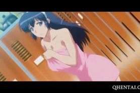 Pussy flashing hentai school girl banged upskirt - video 1