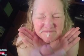 Young girl facial all over the face - yourpornvideos