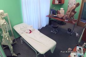 Blonde nurse gets oral and pussy fuck